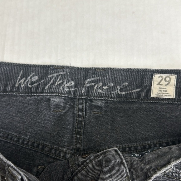 Free People We The Free Womens Size 29 Mid Rise Button Fly Fringe Denim Jeans - Picture 7 of 13